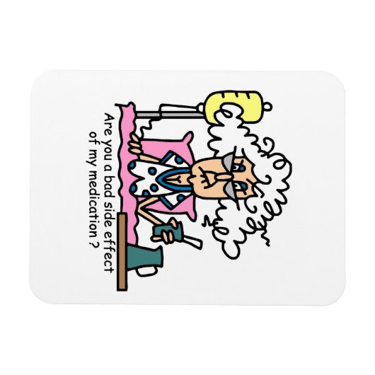 投薬副作用ユーモア マグネット (横)