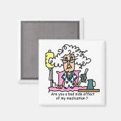 投薬副作用ユーモア マグネット (正面/裏面)