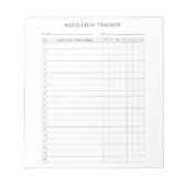 投薬週間ログ 処方箋 ノートパッド (正面)