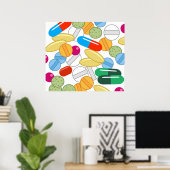 投薬 ポスター (ホームオフィス)