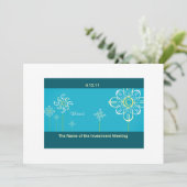 投資の会合の招待状カード 招待状 (スタンド正面)