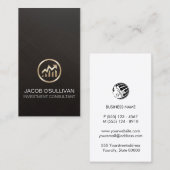 投資コンサルタント株式共有ブローカー 名刺 (正面/裏面)