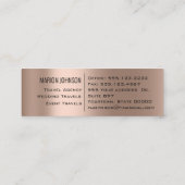 投資ファイナンス旅行ブログ世界地図金ゴールド スキニー名刺 (裏面)