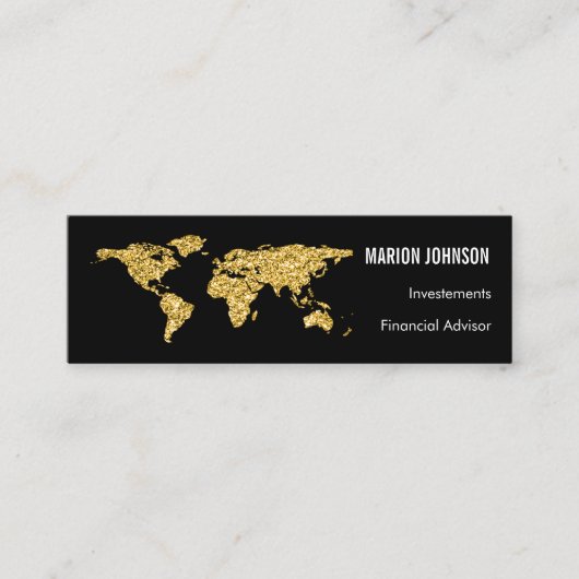 投資ファイナンス・アドバイザのアナリスト スキニー名刺 (正面)