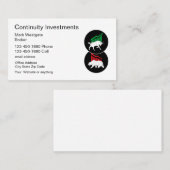 投資ブローカーの名刺 名刺 (正面/裏面)