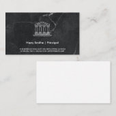 投資主 |ピラーアイコン |黒い大理石 名刺 (正面/裏面)