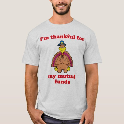 投資信託のために感謝している Tシャツ (正面)
