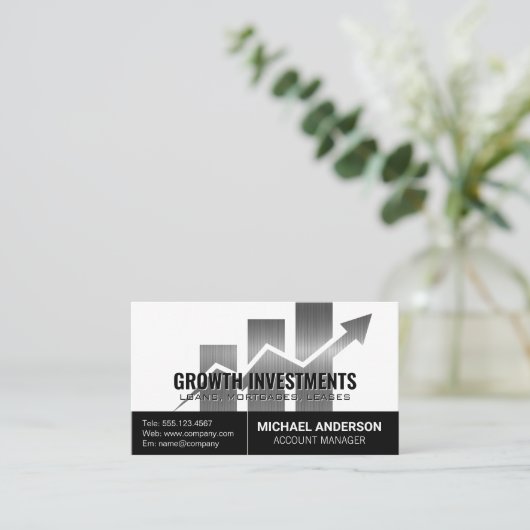 投資図 |財務 名刺 (スタンド正面)