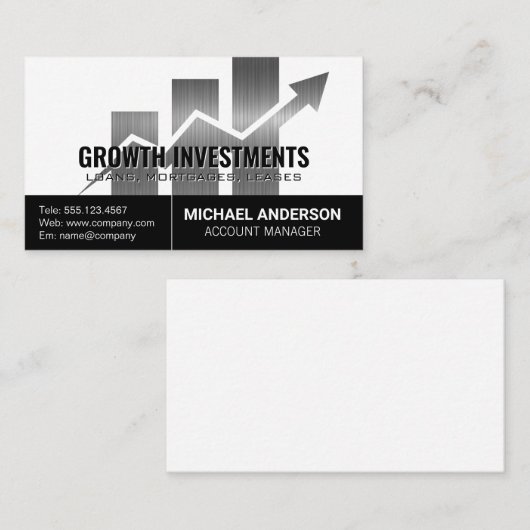 投資図 |財務 名刺 (正面/裏面)