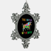 投資家による計画の交換 スノーフレークピューターオーナメント (左)