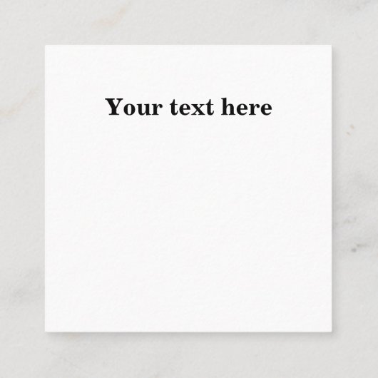 投資家の取引の強気及び弱気市場のカスタム スクエア名刺 (裏面)