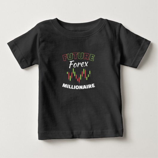 投資家の将来の外国為替の億万長者 ベビーTシャツ (正面)