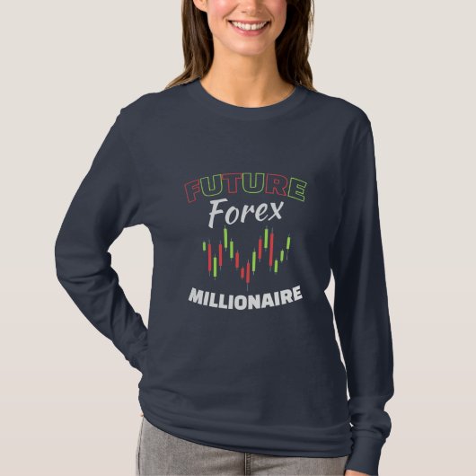 投資家の将来の外国為替の億万長者 Tシャツ (正面)