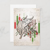 投資家の弱気・強気市場 サンキューカード (正面/裏面)