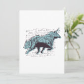 投資家の強気と弱気の市場カスタムカード 招待状 (スタンド正面)