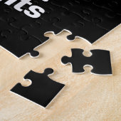 投資家の株式市場の言葉ヘッド ジグソーパズル (側面)