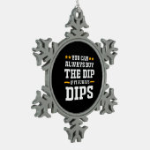 投資家は常にDips買を行うことができる スノーフレークピューターオーナメント (左)