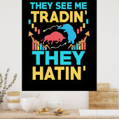 投資家は私の取引を見る ポスター (キッチン)