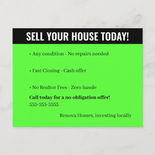 投資家向けポストカード ポストカード (正面)