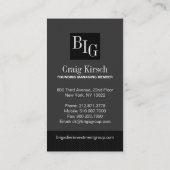 投資家向け名刺 名刺 (裏面)