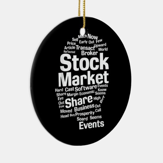 投資家株式市場ワードヘッド セラミックオーナメント (右)