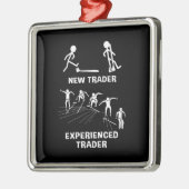 投資家経験豊富なトレーダー メタルオーナメント (左)