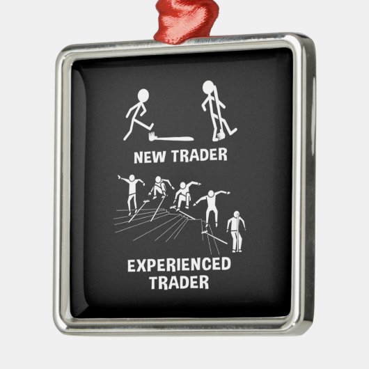 投資家経験豊富なトレーダー メタルオーナメント (左)