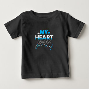 投資家自分のハートグラフ ベビーTシャツ