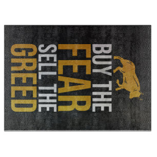 投資家買の懸念売り強気トレーダー カッティングボード