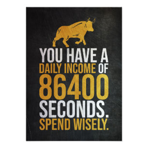 投資家86400秒日所得 フォトプリント           