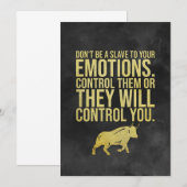 投資家 感情をコントロールせよ 招待状 (正面/裏面)