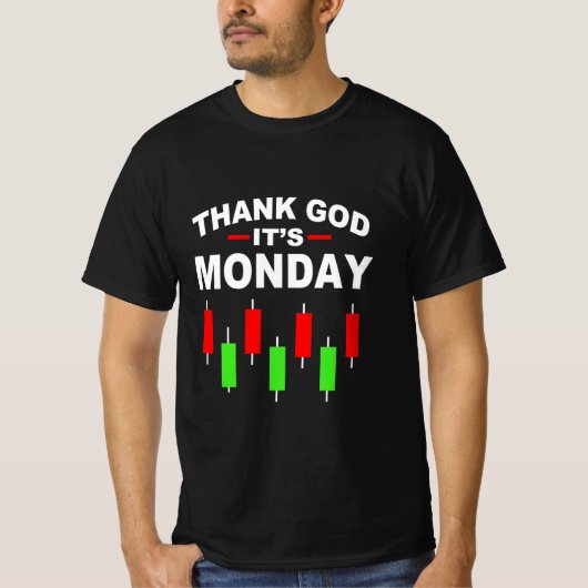 投資家、月曜日よ、ありがとう Tシャツ (正面)