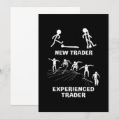 投資家 経験豊富なトレーダー 招待状 (正面/裏面)