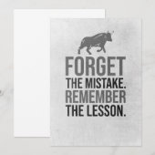 投資家 間違いを忘れて 招待状 (正面/裏面)