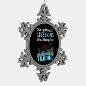 投資家Iが取引考えるについて スノーフレークピューターオーナメント (左)