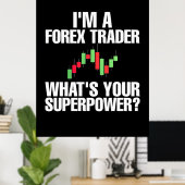 投資家Iは外国為替トレーダー ポスター (ホームオフィス)