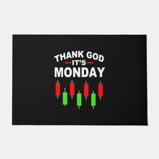 投資感謝してい者の神Itは月曜 ドアマット (正面)