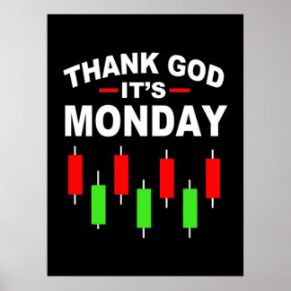 投資感謝してい者の神Itは月曜 ポスター
