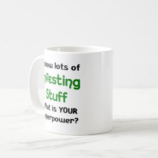 投資物 コーヒーマグカップ (正面左)