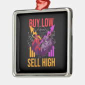 投資買者低売高高 メタルオーナメント (左)