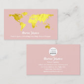 投資金融結婚の旅行バラ世界 名刺 (正面/裏面)