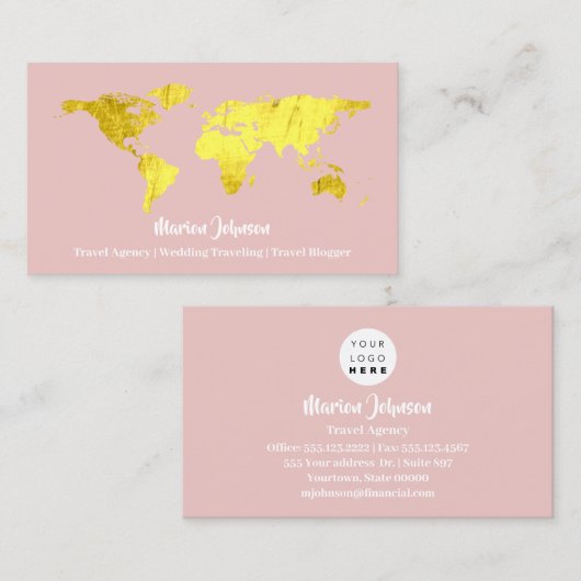 投資金融結婚の旅行バラ世界 名刺 (正面/裏面)