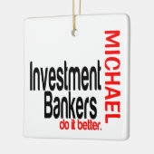 投資銀行家の方が優れたカスタム セラミックオーナメント (左)