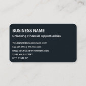 投資銀行家 名刺 (裏面)