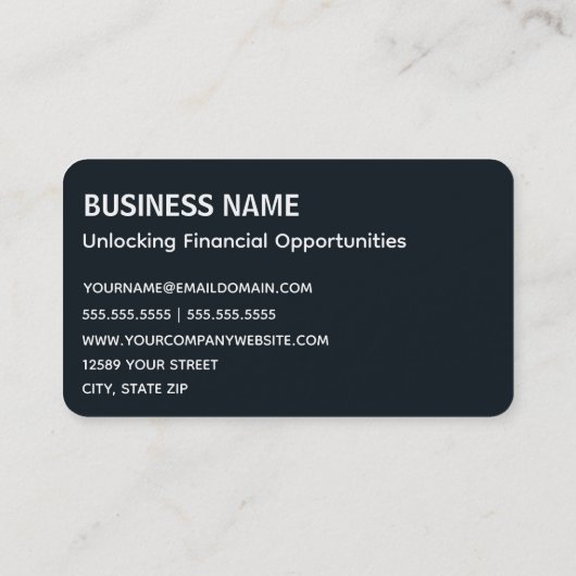 投資銀行家 名刺 (裏面)