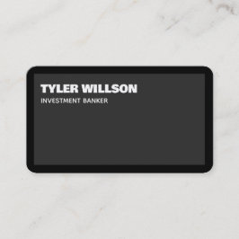 投資銀行家 名刺
