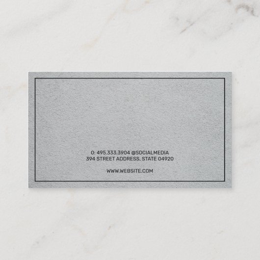 投資銀行家 | 機関 名刺 (裏面)