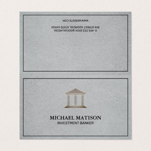 投資銀行家 | 機関 名刺 (外部フラット)