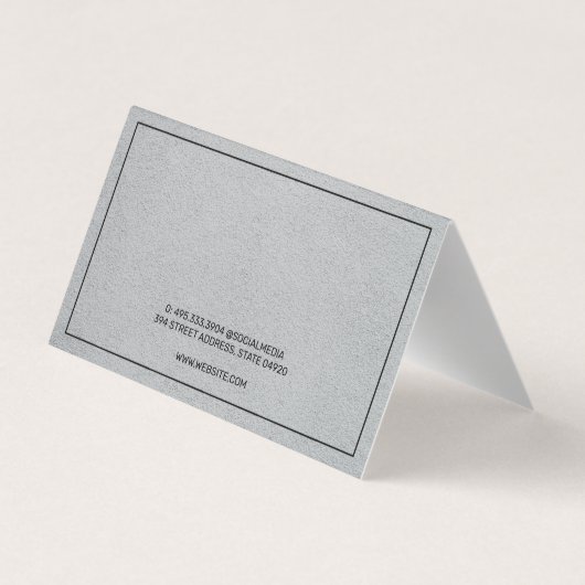 投資銀行家 | 機関 名刺 (裏面)