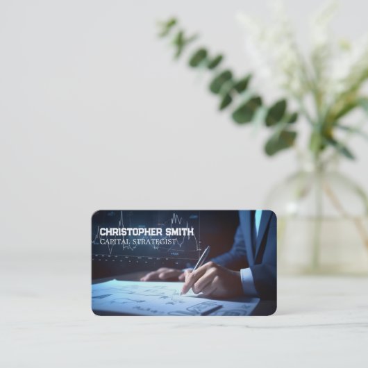 投資銀行金融 名刺 (スタンド正面)